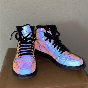 Nike Flash-Reactive Multi-colored Dark Grey High-Top Men's Sneakers